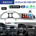 Für Audi A6 C6 4F MMI 2G 2005-2009 8.8" Android 14 Autoradio Carplay CAM 6+128GB