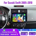 2+64G 10" Für SUZUKI SWIFT III 2005-2010 Android 13 Autoradio GPS Navi BT WIFI