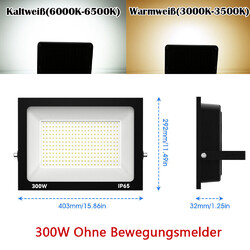 10W-500W LED Fluter Strahler Scheinwerfer Außenleuchte Flutlicht Außen Garten DE