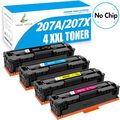 4XXL Toner Für HP 207A/207X Color LaserJet Pro MFP M255dw/nw M283fdw/fdn No Chip