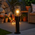 Stehleuchte Stehlampe Außenlampe Gartenleuchte schwarz Wegeleuchte LED H 50 cm 