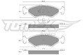 Bremsbelagsatz Scheibenbremse TOMEX Brakes TX 10-28 für FORD FIESTA JBSM TVR 121