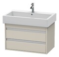 Duravit Ketho Waschtischunterbau wandhängend für 045480 2 Schubkästen 750 x...