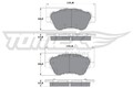 TOMEX Brakes Bremsbelagsatz, Scheibenbremse TX 17-16 für FORD