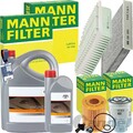 MANN INSPEKTIONSPAKET passend für 2.0+2.2 D TOYOTA AVENSIS+ORIGINAL 5W30 MOTORÖL