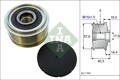 INA Generatorfreilauf 535 0187 10 für HYUNDAI KIA