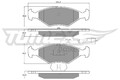 Bremsbelagsatz Scheibenbremse TOMEX Brakes TX 10-791 für FIAT FIORINO Pick up
