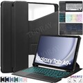 360° Hülle Für Samsung Galaxy Tab A9 Plus S10 S9 FE mit QWERTZ Tastatur Maus DE