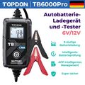 TOPDON TB6000 Pro Batterieladegerät 12V KFZ Auto Batterie ladegerät Sicheres DE