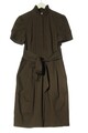ELéGANCE Kurzarmkleid Damen Gr. DE 38 khaki Casual-Look