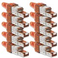 10p Netzwerkstecker Netzwerk Stecker CAT7 CAT6A CAT6 RJ45 vergoldet Crimpstecker