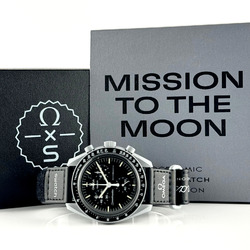 OMEGA Swatch Speedmaster MoonSwatch Mission To The Moon Bioceramic Grau Grey 42