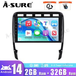 DAB+ Android14 Autoradio Für Porsche Cayenne 9PA 2002-2010 Carplay GPS Bluetooth