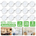 1-12x LED Einbaustrahler 230V Ultra Flach Slim Deckenleuchte rund Einbauspot Set