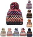 Barts Damen Mütze Beanie Strickmütze Wintermütze Damenmütze Winter Bommel Nicole