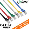 Netzwerkkabel Patchkabel Inline Cat 5e 0,3m - 50m 1 Gbps F/UTP DSL LAN 6 Farben
