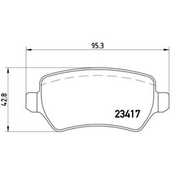 Bremsbelagsatz Scheibenbremse Brembo P10013 Prime Line für