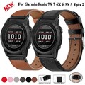 Quick Fit Leder Armband für Garmin Fenix 8 E 7 7X Solar 6 6X Pro 5 5X 3HR Epix