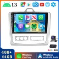 9" DAB+ Android 13 Autoradio 4+64G Carplay Für Ford Focus II MK2 2004-2011 Navi