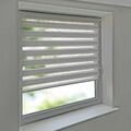 Doppelrollo Klemmfix Duo Rollo ohne Bohren Blickdicht für Fenster Tür weiß