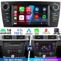 4G LTE 128G Autoradio 8-Kern Carplay Für BMW E90 E91 E92 E93 Android 14 GPS NAVI