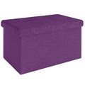 Sitzhocker Faltbar 49x30x30 cm Sitzwürfel Aufbewahrungsbox Stauraum Fußhocker