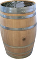 HOLZFASS FASS REGENTONNE WEINFASS REGENFASS WASSERFASS STEHTISCH HOLZ 50 - 300L