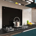 Küchenrückwand 80x55CM Spritzschutz Schwarz Fliesenspiegel Wandschutz 👩🏻‍🍳