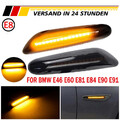 2x LED Seitenblinker Blinker Schwarz Für BMW 3er E46 E90 E91 5er E60 E61 E82 E84