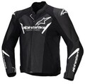 Leder Moto - Jacke ALPINESTARS Faster v3 Airflow - SCHWARZ/WEIß - 52/L