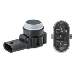 1x Sensor, Einparkhilfe HELLA 6PX 358 141-791 passend für BMW