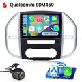 Für Benz Vito W447 14-2022 Android 13 Carplay Autoradio GPS Navi WIFI BT SWC KAM