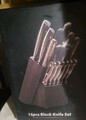 HUIKAILI Messerblock Set 15-teilig  Profi Küchenmesser mit Holzgriff  Edelstahl 