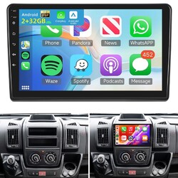 Für Fiat Ducato 2007-2023 9" Carplay Android 15 Autoradio GPS Navi WIFI 2+32GB