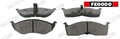 FERODO FDB1098 Bremsbelagsatz für Scheibenbremse Bremsbelagsatz 