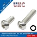 Linsenschraube mit Innensechskant 1/4-20 UNC Edelstahl A2 |