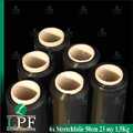 6 Rollen Stretchfolie Handstretchfolie Palettenfolie schwarz 1,5kg 500mm