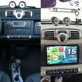 Android 15 DAB+ Autoradio GPS Carplay 4G+64GB Für Smart Fortwo 451 2010-2015 Kam