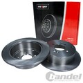 2X MAXGEAR BREMSSCHEBEIBEN 262mm VOLL HINTEN PASSEND FÜR HYUNDAI ACCENT GETZ