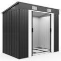 Gerätehaus L Geräteschuppen 2m² Metall Gartenhaus Schiebetür 4m³ Gardebruk