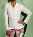 780015^ Creation L by heine Damen Strickweste Weste Strickjacke ecru NEU Gr. 40