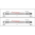 2X METZGER BREMSSCHLÄUCHE HINTEN AM BREMSSATTEL BEIDSEITIG PASSEND FÜR AUDI 100