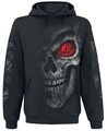 Spiral Kapuzenpullover Herren Death Stare schwarz Horror, Rockwear, Totenköpfe
