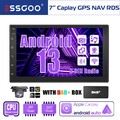 7" Carplay DAB+ Autoradio Android 13 2+32G GPS SAT NAV WiFi USB ASP 2 DIN Kamera