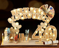 Original 40. Geburtstag Geldgeschenke Holz Mit LED Lichterkette, Geschenke Zum 4