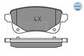 MEYLE 025 248 2016 Bremsbelagsatz, Scheibenbremse für RENAULT