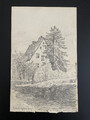 Zeichnung Schloss Grimminghausen,  Plettenberg, Sauerland,1909 Peter Holzenthal,