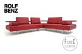 Rolf Benz Dono Couch Sofa Eckcouch Ecksofa Leder Dono rot