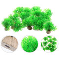 15pcs Gefälschte Wasserpflanze Wasser Grün Gras Ornament Aquarium Dekorationen