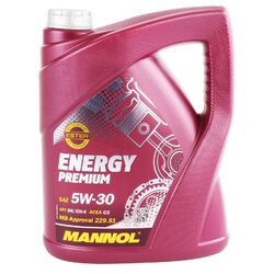 5 LITER MANNOL ENERGY PREMIUM MOTORÖL 5W-30 LL-04 229.51 DEXOS2 API 229.51/52